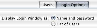 Login Options